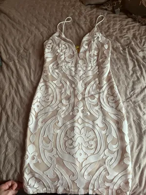 Cream Bodycon Dress thumbnail 1