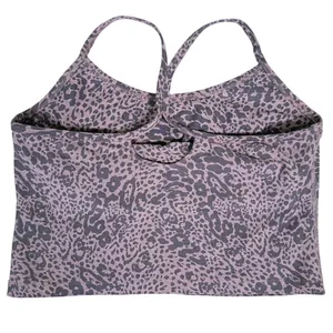 Beyond Yoga Spacedye Cropped Tank Top Size XL Cheetah Leopard Pilates Yoga Gym thumbnail 3