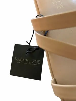 RACHEL ZOE Women's Tan Slide Strappy Sandals Size 7 1/2 M NWT thumbnail 2