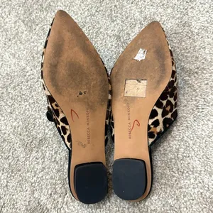 Rebecca Minkoff 8 Chamille Too leopard print pony cow hair mules 3468 thumbnail 3