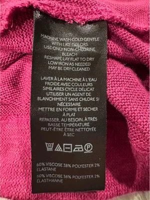 Anthropologie Pink Short Sleeve Knit Top XS thumbnail 6