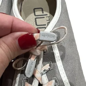 Hey Dude Women's Karina Joy Gray Canvas Slip-On Sneakers Size 7 thumbnail 6