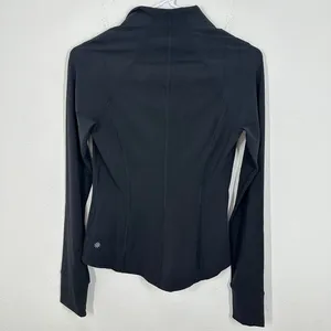 Athleta Salutation Half Zip Pullover‎ Black Ribbed Cuffs Breathable Wicking XS thumbnail 8