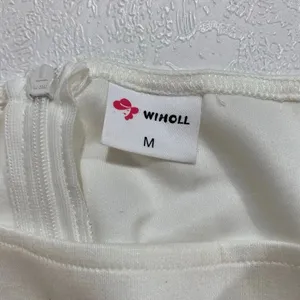White Sleeveless Mini Dress Size M Clean Girl Minimalist Chic thumbnail 4
