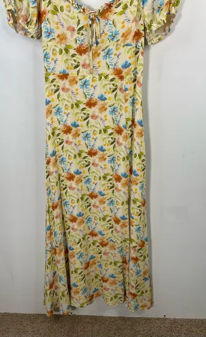 ASTR The Label Yellow Floral Dress Size Medium thumbnail 4