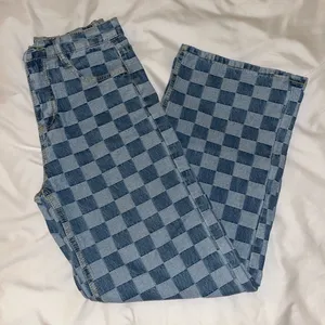 Checkered Jeans Blue thumbnail 1