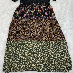 Women's Floral Print Dress by Kum Song(Size Medium) thumbnail 3