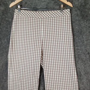 J. McLaughlin Cabana Gingham Side Zipper Closure Stretchy Womens Pants Sz 6 thumbnail 4