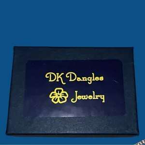 Gold 16” chain necklace with cz encrusted stone cross!! New thumbnail 5