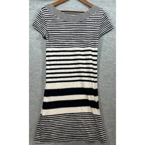 Maeve‎ Anthropologie XS Striped Dress Black & White thumbnail 5