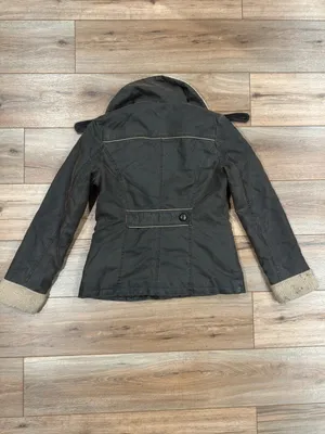 COLLECTION B Vintage 90s Y2k Indie Brown Sherpa Faux Leather Jacket | Sz Medium thumbnail 4