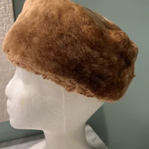 Elegant Tan Faux Fur Women's Hat thumbnail 2
