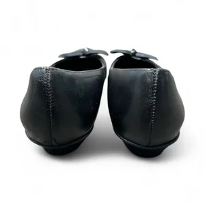 Munro Women’s Size 10 Black Leather Bow Ballet Flats Low Heel Comfort Shoes thumbnail 4