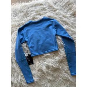 SKIMS Civil Regime No Tomorrow Sofie Crop Tee Blue Size XS thumbnail 8