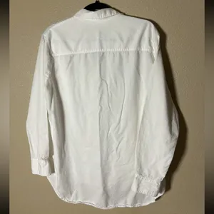Madewell womens button‎  White Shirt size medium thumbnail 6