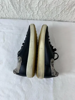 Ecco Soft Street Sneakers Black Leather Women’s Size EU 39/8-8.5 Comfy thumbnail 6