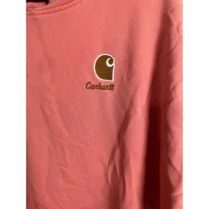 Carhartt Womens French Terry Midweight‎ Hoodie Aged Coral Loose Fit XL Pink thumbnail 3