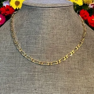 Vintage Figaro link chain necklace thumbnail 1