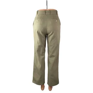 Aritzia Babaton Womens Beige Khaki Wool High Rise Wide Leg Trousers Pants Size 0 thumbnail 4
