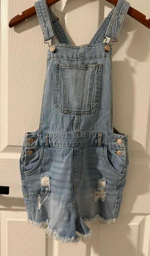 denim overalls Blue thumbnail 1