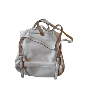 DKNY Graffiti Logo Backpack Womens White Good Faux Leather Streetwear Bag thumbnail 6