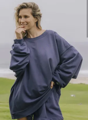 Daily Drills Navy Blue Crewneck thumbnail 1