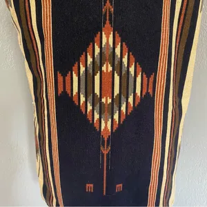 Vintage boho Vest Southwest Aztec Western Fall Vest Reversible Hippie S/M thumbnail 6