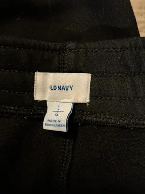 Old Navy Mens Black Fleece Jogger Sweatpants Size Large (36x31) thumbnail 2