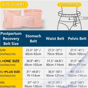 3 in 1 Pregnancy Belly Support and Postpartum Recovery Belly Wrap - Plus Size thumbnail 3