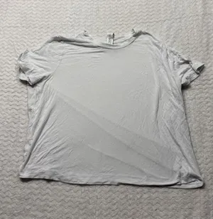 Alo Yoga Womens White Short Sleeve Relaxed Fit Crew Neck Activewear T-Shirt S thumbnail 1