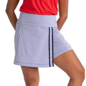 Kinona Womens Golf Skort Italian Nylon Stretch Fabric Navy Blue Stripe Size XS thumbnail 2