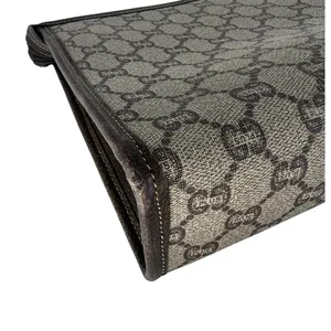 Gucci Plus‎ Monogram Top Zip Pouch Clutch thumbnail 13
