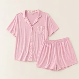 Laura Ashley Pink Polka Dot Pajama Set – Size Large thumbnail 1