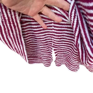 Loft size M striped oversized cotton nylon sweater thumbnail 4