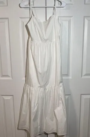 WAYF White Maxi Dress Size Large thumbnail 1