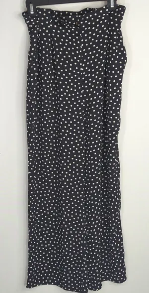 Zara Basic Black & White Polka Dot Pants‎ Women's XS Pinup Retro Preppy thumbnail 1