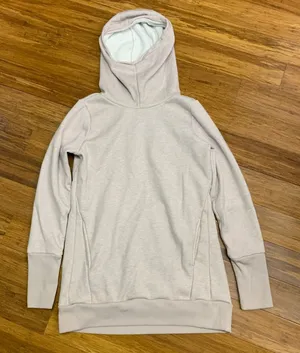 Fabletics Hoodie Womens Small Pullover Sweatshirt Tunic Thumb Holes Athleisure‎ thumbnail 1