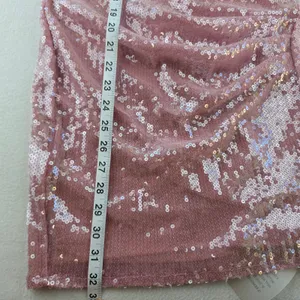 Superdown NWT Minkah Pink Sequin Halter Open Back Mini Dress Size S thumbnail 11