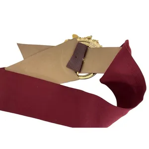 Stretch Belt with Hearts Red/Gold Size One Size thumbnail 4