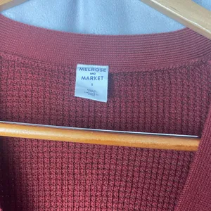 Melrose and Market Brick Red grandpacore Cardigan Sweater school College S thumbnail 3