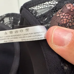 Adore Me black‎ lace Racerback bra size 34D thumbnail 4