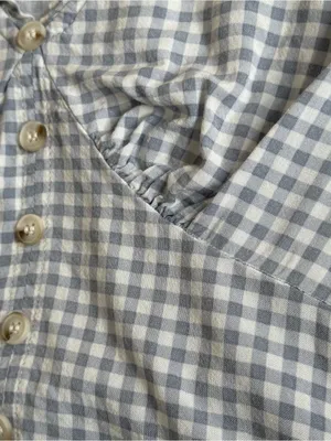 Paper Crane Gingham Crop Top Size Small Preppy Coquette Boho Twee Dainty thumbnail 8