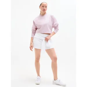 Athleta XL Easy Fleece Doman Crop Sweatshirt Lilac Sky X-Large Regular thumbnail 2