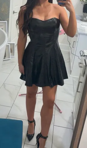 Mustard Seed Black Metallic Dress thumbnail 3