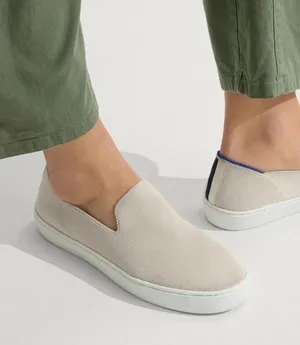Rothy's The Sneaker Women 8.5 Sand Tan Minimalist Slip On Sustainable Shoes thumbnail 1