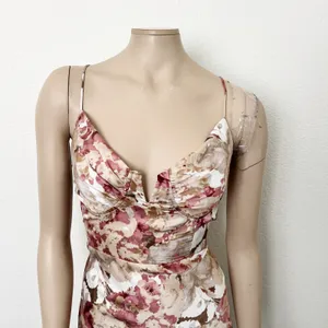 [Selfie Leslie] Lake Como Abstract Rose Floral Print Cami Midi Dress NWT Size XL thumbnail 8