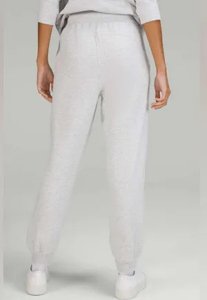 Lululemon Scuba High Rise Relaxed Joggers Heathered Light Gray Size 4 thumbnail 2
