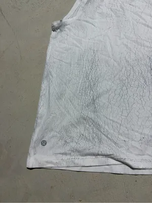 Lululemon White grey Sleeveless Muscle Tank Top thumbnail 6