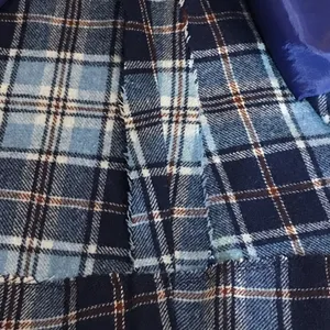 Pendleton vintage skirt blue plaid a-line with side zipper and hook closure. thumbnail 10