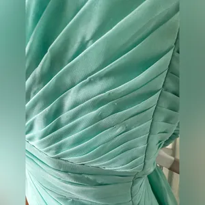 Size 8 19630 Light Mint Pastel Dress Gown Slit Prom Pageant thumbnail 5